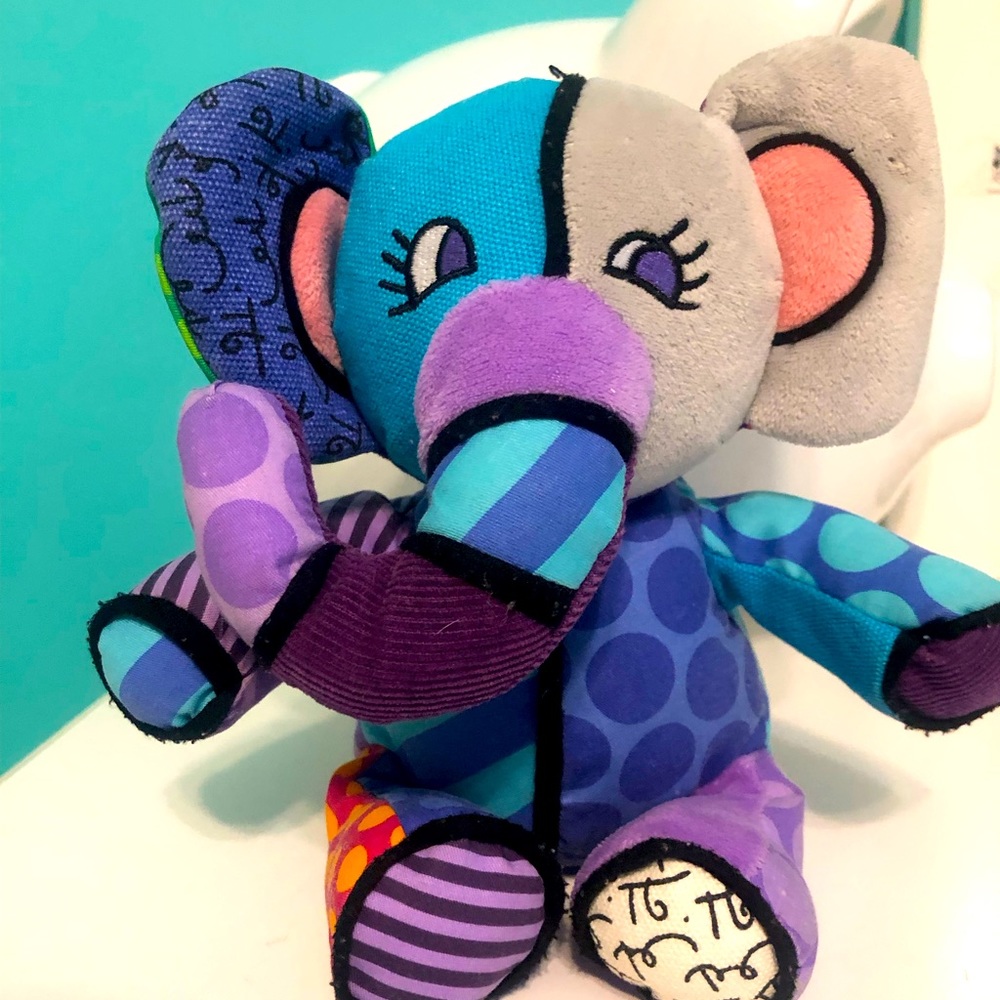 Rare Britto popplush Jasper the elephant